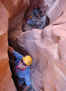 Phil, heading down canyon, June 19th, 2008.